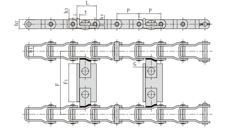 <font color='red'>667X</font>-ASF10_鋼制銷合鏈